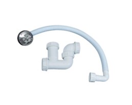 Bath Trap Set White 40mm Background Removed Large